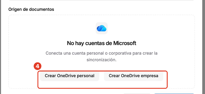 Pantalla No hay cuentas de Microsoft